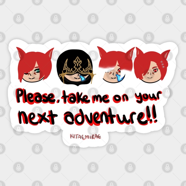 Adventure Sticker by kitaemirae